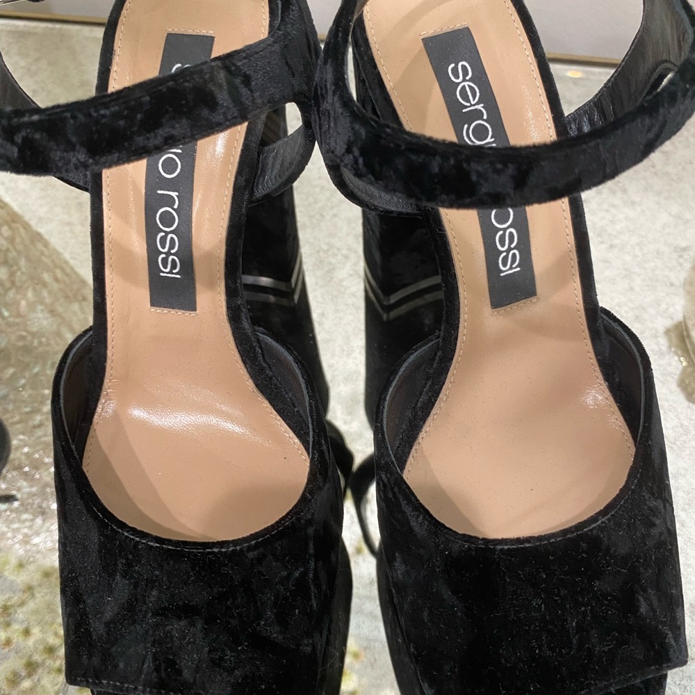 VELVET SERGIO ROSSI HEELS - Picture 2 of 3